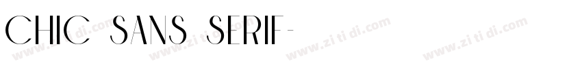 Chic Sans Serif字体转换